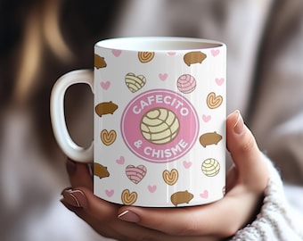 Cafecito y Chisme Mug, Spanish Mug, coffee mugs, coffee cups, Mothers Day gift, mom gifts, home decor, cups,Gift for Friends, holiday gift