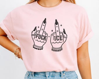 F ICE Graphic Tee, Protest T-Shirt, fuck ice, birthday gift, gifts, tops, shirts