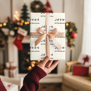 Christian Gift Wrap Paper, Jesus Design image 2