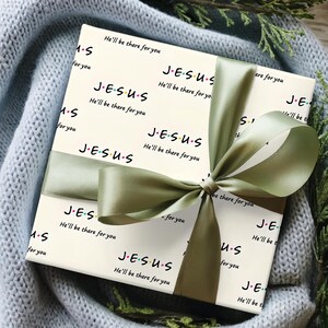 Christian Gift Wrap Paper, Holiday Wrapping paper, friends wrapping paper, Holiday Presents, holiday paper, Christmas Gift Wrap,