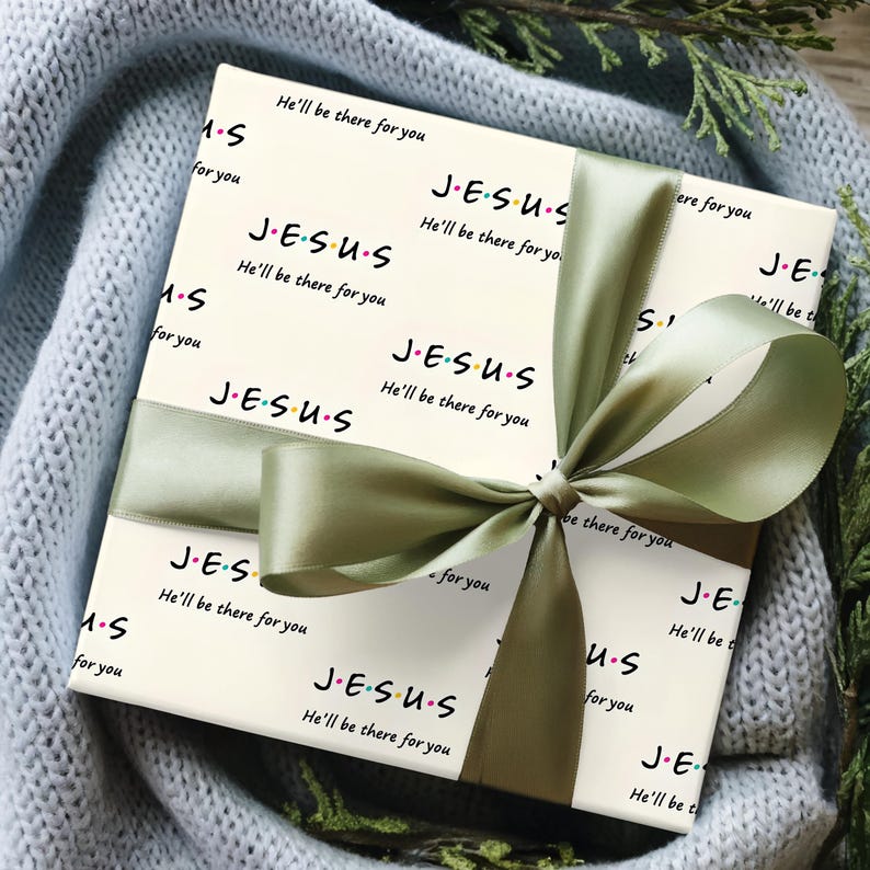 Christian Gift Wrap Paper, Holiday Wrapping paper, friends wrapping paper, Holiday Presents, holiday paper, Christmas Gift Wrap,