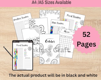 Bullet Journal 2026 – Editable Daily Journal Bundle, Printable Journal Inserts 2026, Digital 2025 Journal Bundle PDF for everyone