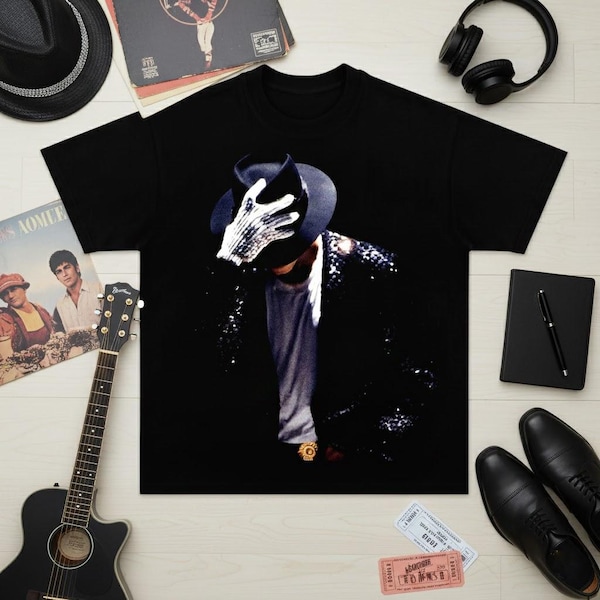 Chemise Michael jackson v4, chemise graphique vintage des années 90, streetwear hip hop unisexe pour femme et homme cadeau unisexe pour lui elle