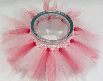 Handmade Pink Tulle Tutu: Baby Toddler Dress Up Skirt