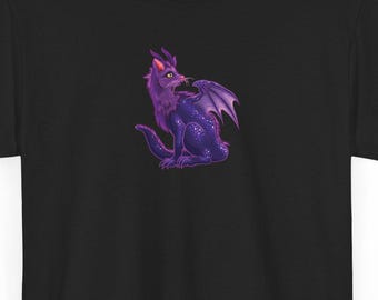 Cat Dragon shirt~ Goth Fantasy~ 100% cotton tee~ Dragon Cuteness