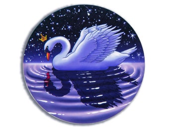 Swan Lake Sticker, Black Swan, Vinyl Sticker~ Fairy Tale Sticker~ Swan Sticker~ Water Bottle Sticker~ Laptop Sticker