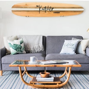 Custom Decorative Wooden Surfboard Wall Decor Art