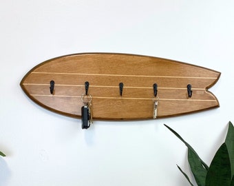 Stained Fish Surfboard Key Holder