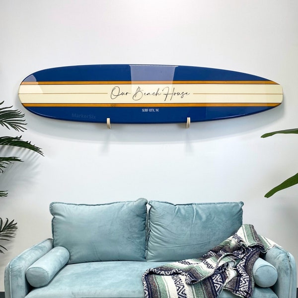 El arte de pared clásico de tabla de surf