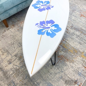 Hibiscus Surfboard Coffee Table 48&quot;