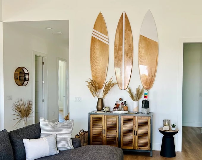 Featured listing image: The Shore Break Surfboard Wall Decor