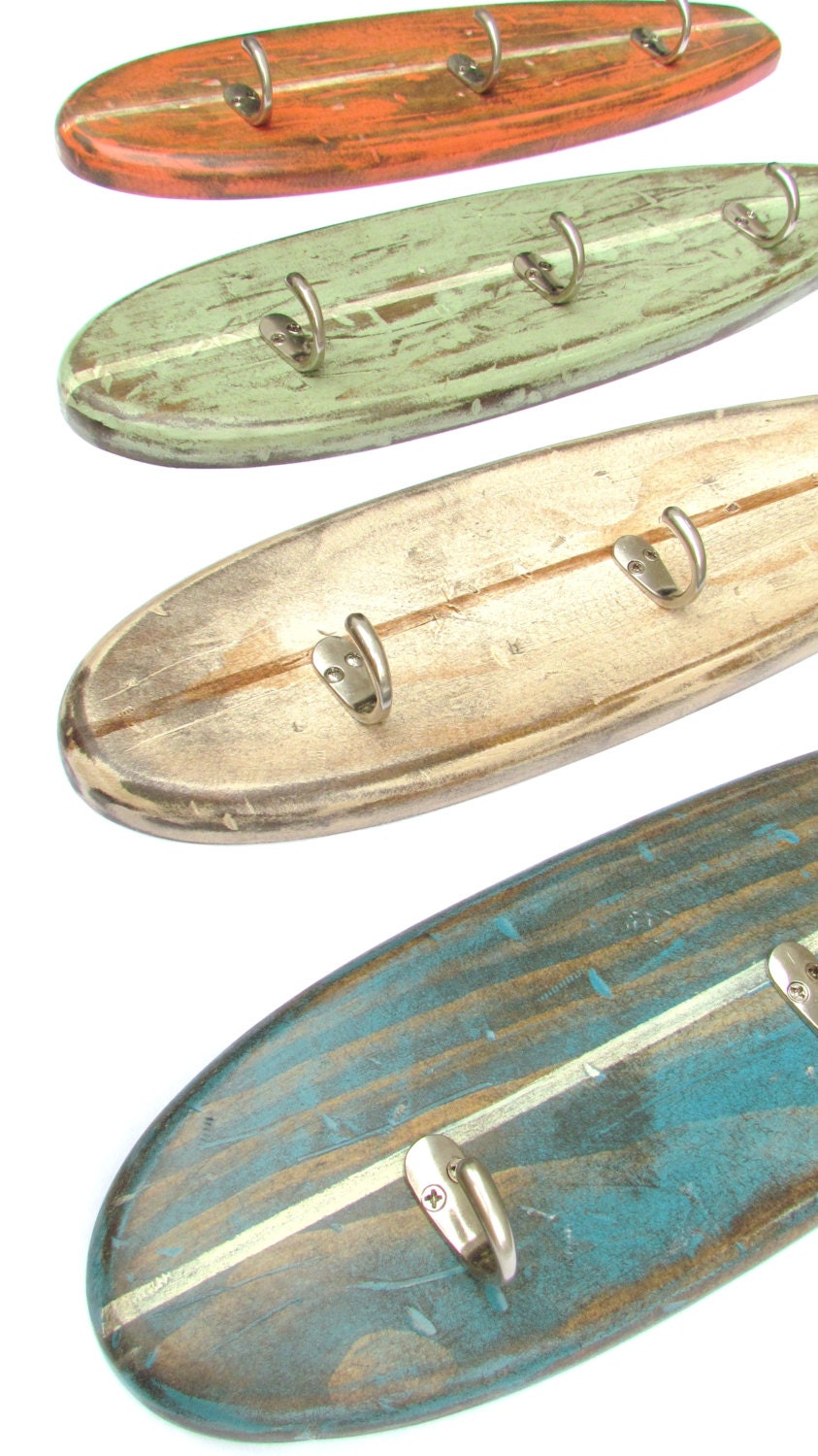 48 Rustic Weathered Surfboard Coat Rack Towel Rack or Etsy