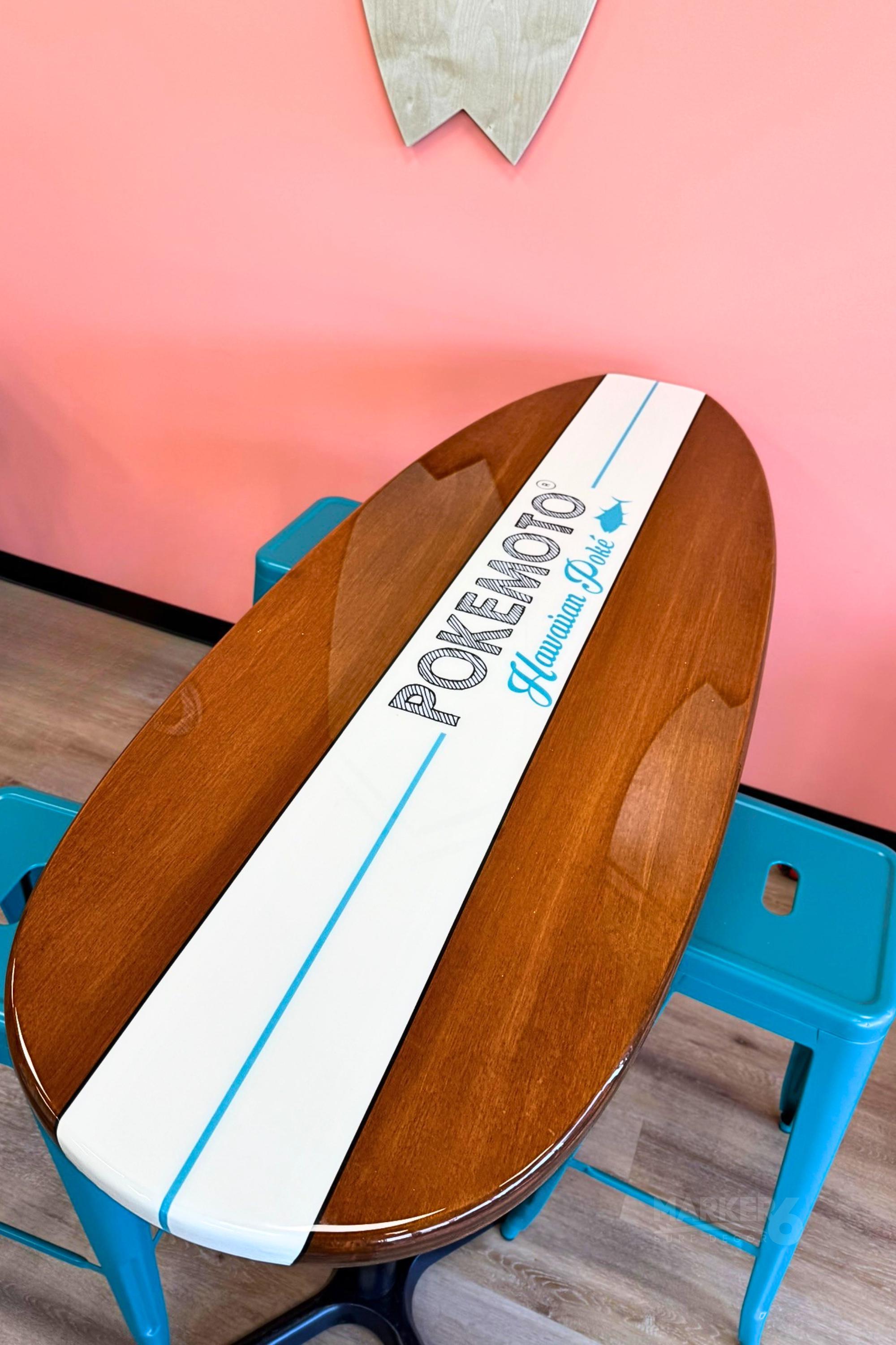 Surfboard Bar Table & Table Top – the Original Padillac - Etsy