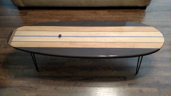 Surfbrett Couchtisch aus Holz Surfbrett Tisch Surf Möbel 60 | Etsy
