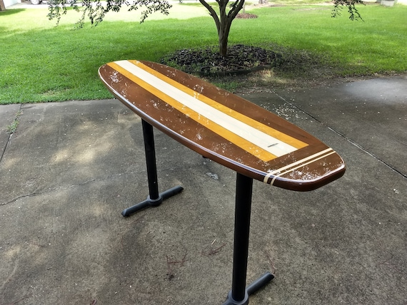 Surfboard Counter Or Bar Top Restaurant Table Etsy