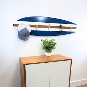 Surfboard Towel Rack – Weatherproof PVC Wall Hooks with Nautical Cleats