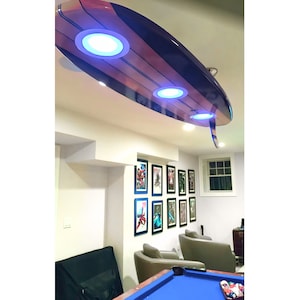 Surfboard Pool Table Light with Color Changing LED&#39;s