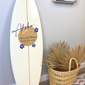 The Venue Wedding Signature Surfboard Wall Art