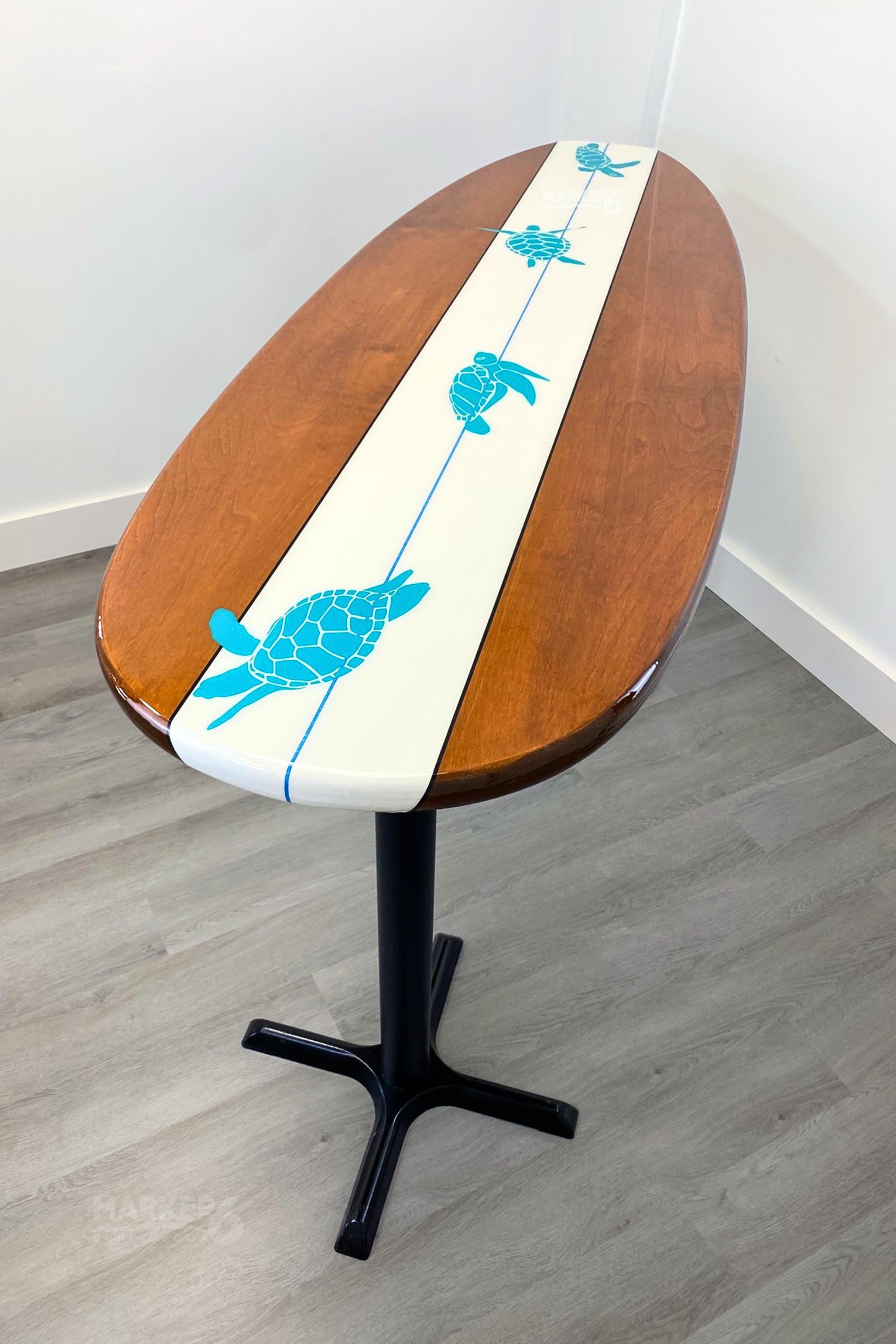 Surfboard Bar Table & Table Top – the Original Padillac - Etsy