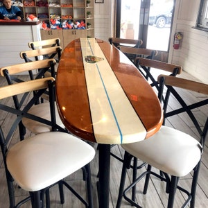 The Padillac Surfboard Bar Top