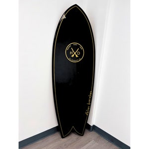 The Tide Knot Fish Surfboard Wedding Guestbook