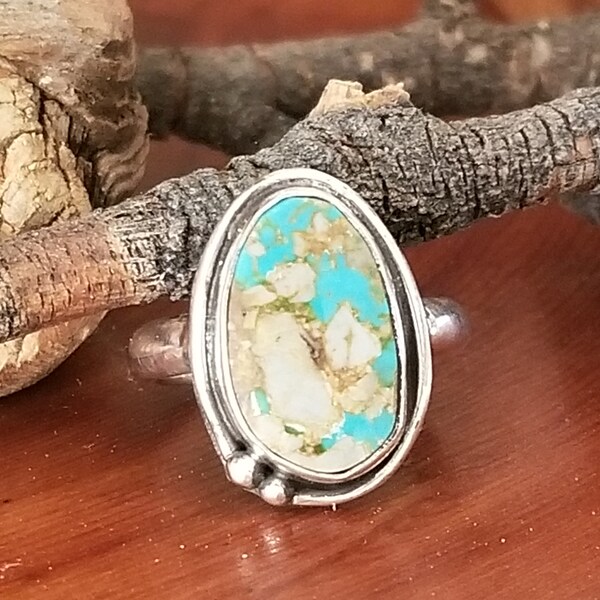 Tiny Royston Turquoise Ring  RR41