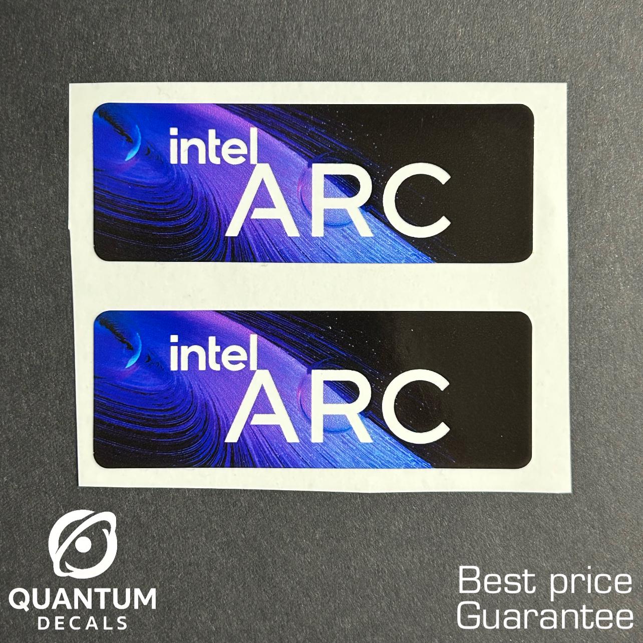 2x Intel ARC Sticker / for Desktop Laptop Custom Sticker Label 1