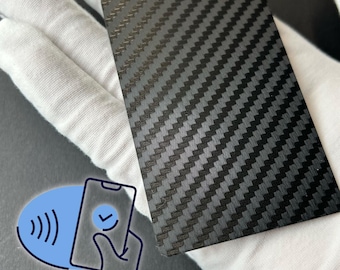 NFC Card Carbon Fiber PVC Overlay Business Info Link Card ( Unprogrammed )