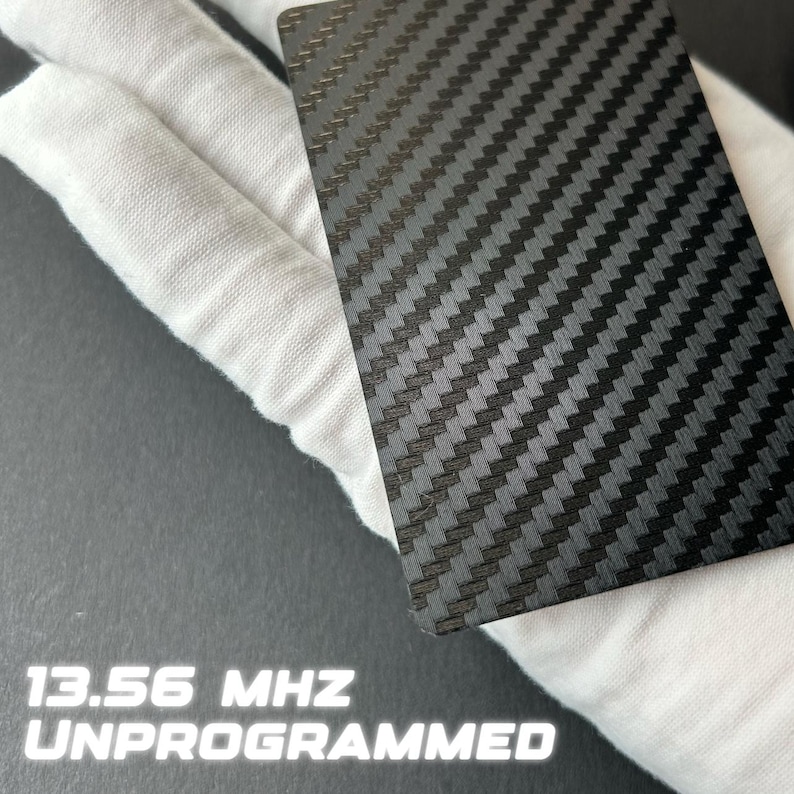 NFC Card Carbon Fiber PVC Overlay Business Info Link Card ...