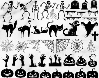 Halloween SVG Bundle, Halloween Character SVG Pack , Halloween Svg Files pour Cricut, Halloween Svg Cut Files, Halloween Clipart , pumpkin