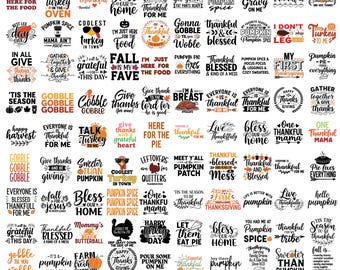 Thanksgiving Mega Bundle, 100 Designs, Thanksgiving svg, Fall svg, Turkey svg, Gobble svg, Halloween svg, Pumpkin svg, cut files cricut
