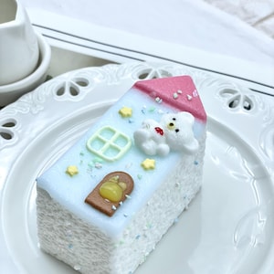 Pastel Bear Cottage Squishy