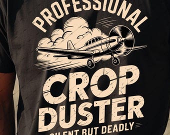 Avión fumigador profesional SVG PNG / Diseño divertido para camiseta de hombre / Humor sarcástico para el Día del Padre (Descarga digital)