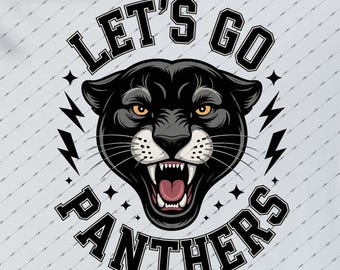 Mascota de la Pantera Feroz SVG: Imágenes prediseñadas de orgullo de equipo de porristas (archivos digitales)
