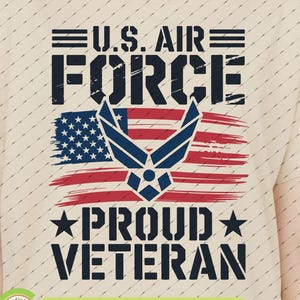 SVG-bestand van een veteraan van de Amerikaanse luchtmacht, PNG-bestand van een gepensioneerde luchtmachtofficier, digitaal bestand ter nagedachtenis aan alle uitgezonden militairen.