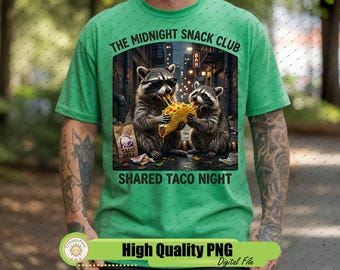 Mapache comiendo taco, divertido meme de panda de basura, gráfico SVG PNG