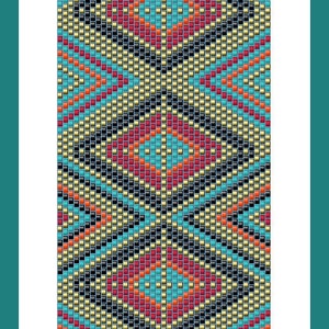 Southwest Sunset Peyote Bracelet Pattern - Etsy