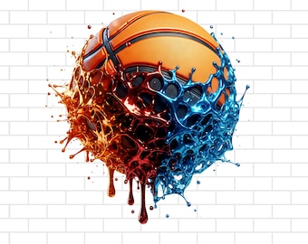 Sublimation de basket-ball PNG : conception de maillot de sport (téléchargement numérique)