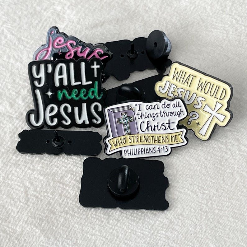Not Religious Pin Religious Enamel Pins, Christian Brooch, Jesus Badge Accessaries for ...