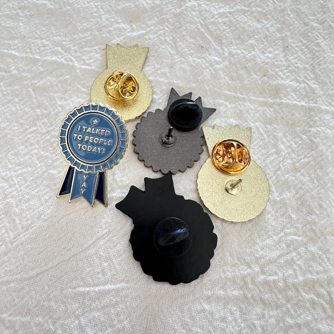 Funny Award Medal Enamel Pins, Sarcastic Brooch, Cute Medal Badge ...