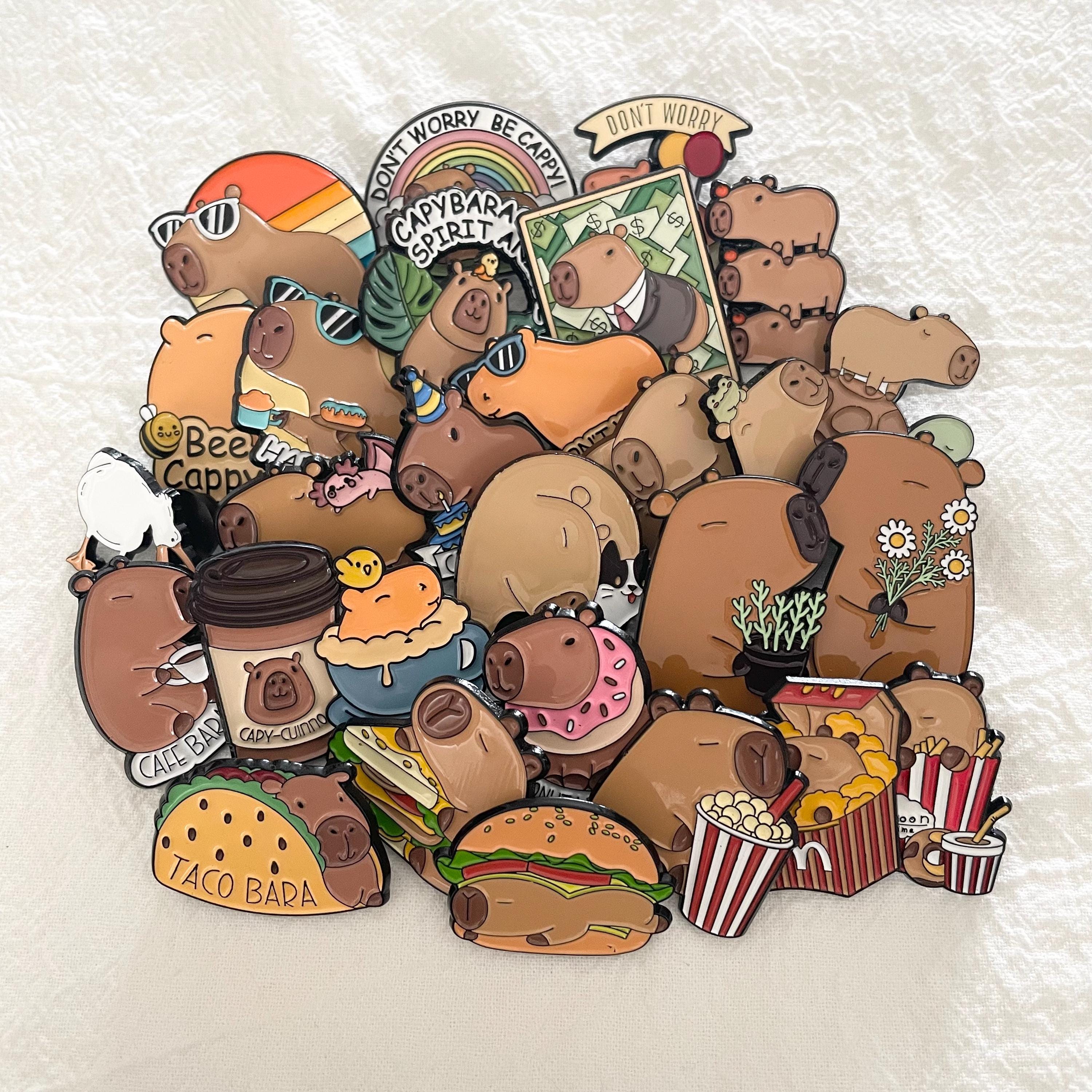 Capybara Enamel Pins Cute Capybara Brooch for Cappy Lovers Funny ...