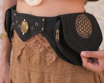 Mystische Bauchtasche, Festival-Gürteltasche, Boho Hüfttasche, Spirituelle Gürteltasche