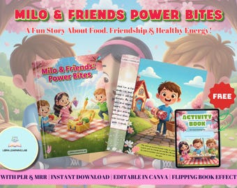 Kids Healthy Eating Storybook | BONUS Milo & Friends Activity Book | Instant Digital Download