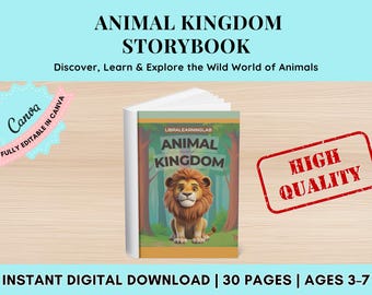 Children's Storybook: Animal Kingdom Storybook – Interactive Flipping book for Kids