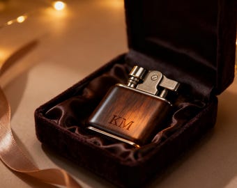 cigarette lighter for men For Him. Cigarette Lighter . Ash, Walnut Laminate . Present for Man.  Smoker