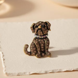 Vintage brooch dog - Etsy 日本