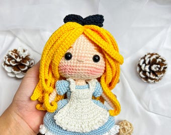 Alice Princess Amigurumi Pattern Crochet Doll PDF