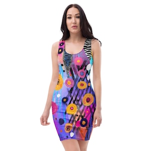 Trippy Mini Dress - Etsy Trippy Mini Dress - Etsy