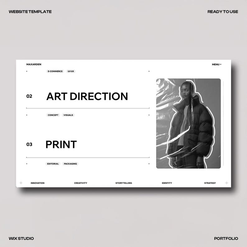 Creative Portfolio Website Template (Wix Studio) image 4