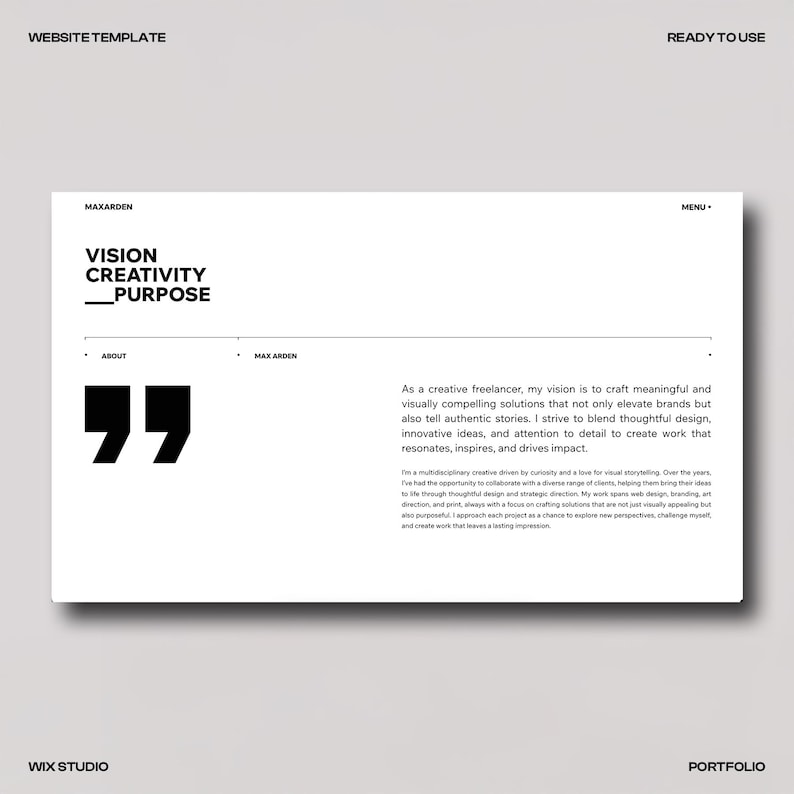 Creative Portfolio Website Template (Wix Studio) image 5